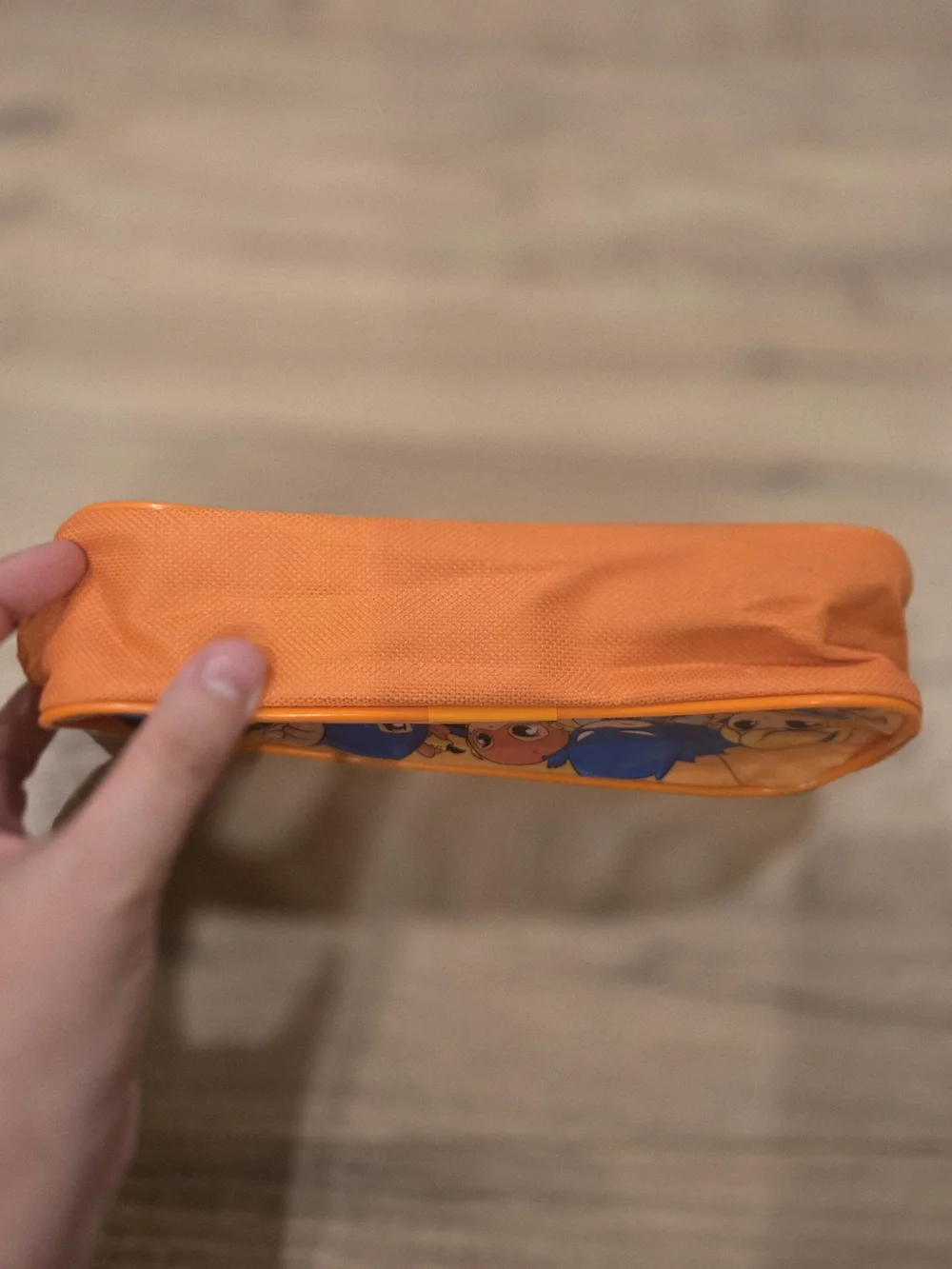 NWOT DC Super Friends Zipper Pencil Pouch Orange Justice League Boys Girls